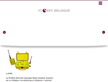 Tablet Screenshot of epc-belgique.com